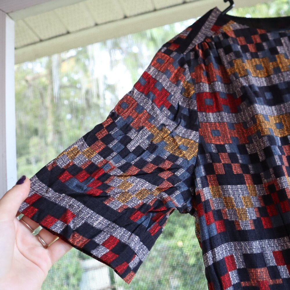 Pendleton Multicolour Aztec Print Midi Dress Size… - image 5